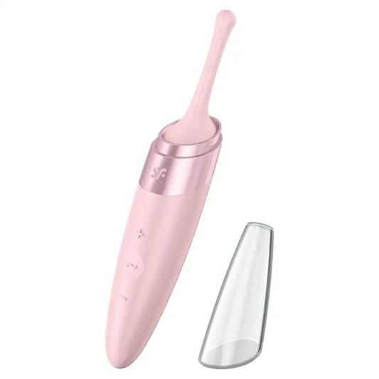 SATISFYER - TWIRLING DELIGHT ESTIMULADOR CLITORIS ROSA - Optelum