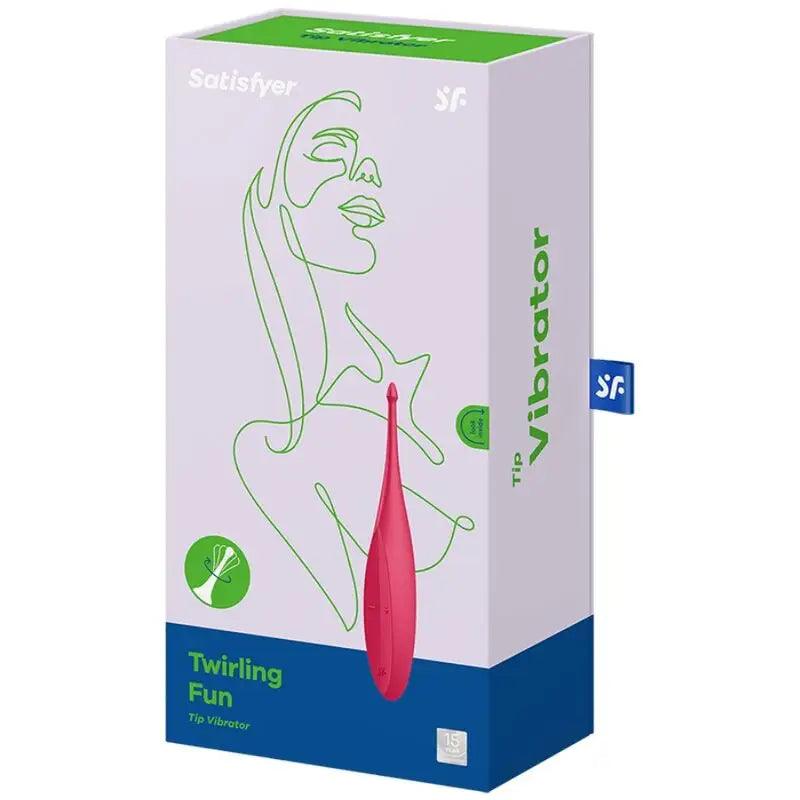 SATISFYER - TWIRLING FUN ESTIMULADOR CLITORIS ROJO - Optelum