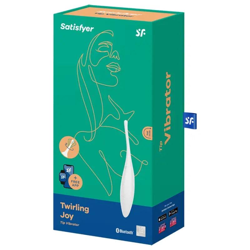 SATISFYER - TWIRLING JOY ESTIMULADOR CLITORIS BLANCO - Optelum