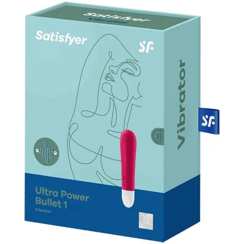 SATISFYER - ULTRA POWER BULLET 1 BALA VIBRADORA ROJA - Optelum