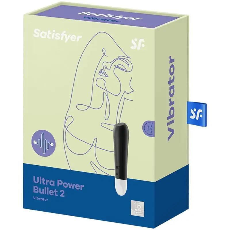 SATISFYER - ULTRA POWER BULLET 2 BALA VIBRADORA NEGRA - Optelum