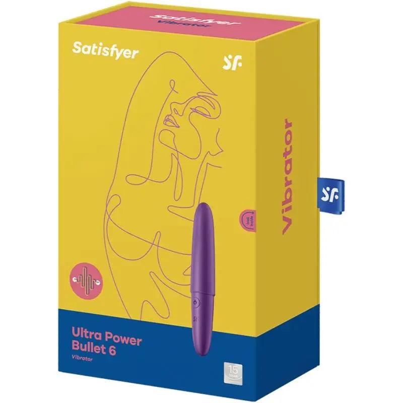SATISFYER - ULTRA POWER BULLET 6 BALA VIBRADORA MORADA - Optelum