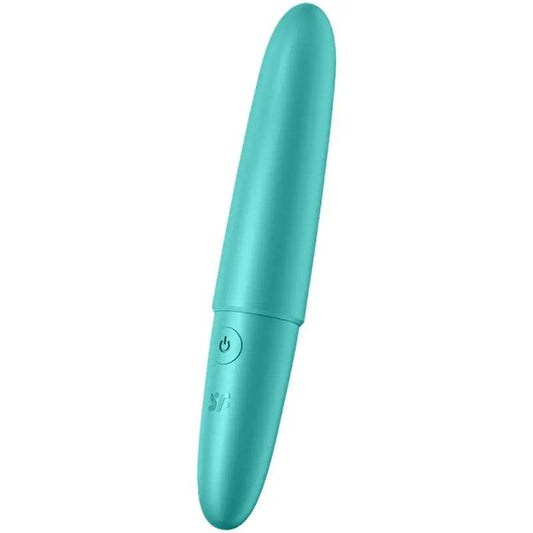 SATISFYER - ULTRA POWER BULLET 6 BALA VIBRADORA TURQUESA - Optelum