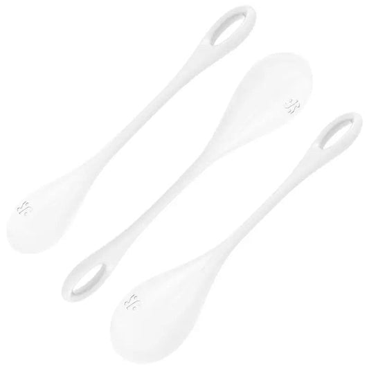 SATISFYER - YONI POWER 1 KIT DE ENTRENAMIENTO BLANCO - Optelum
