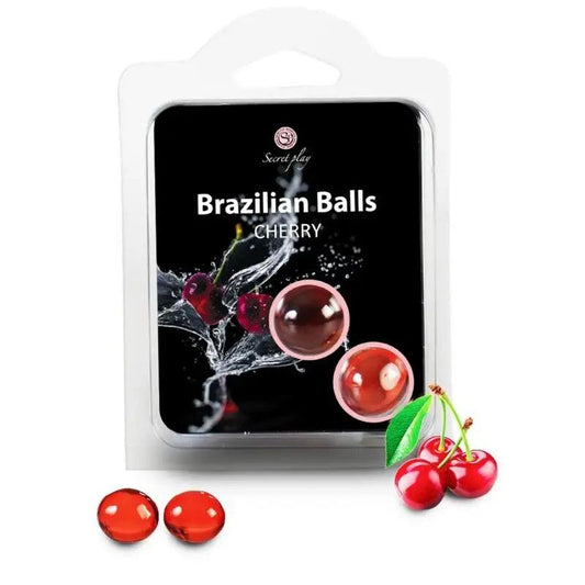 SECRETPLAY - BRAZILIAN BALLS CEREZA SET 2 BOLAS - Optelum