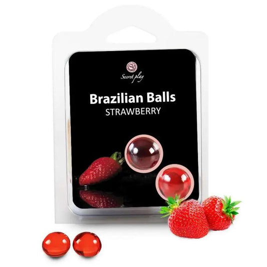 SECRETPLAY - BRAZILIAN BALLS FRESAS SET 2 BOLAS - Optelum