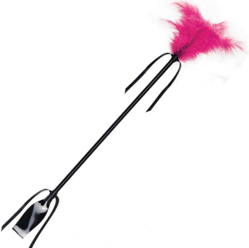 SECRETPLAY - FUSTA & PLUMA NEGRO Y FUCSIA - Optelum