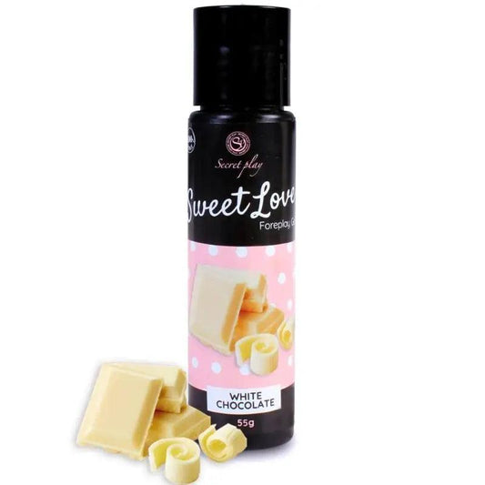 SECRETPLAY - GEL SWEET LOVE CHOCOLATE BLANCO 60 ML - Optelum