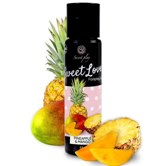 SECRETPLAY - MANGO & PINEAPPLE GEL SWEET LOVE 60 ML - Optelum