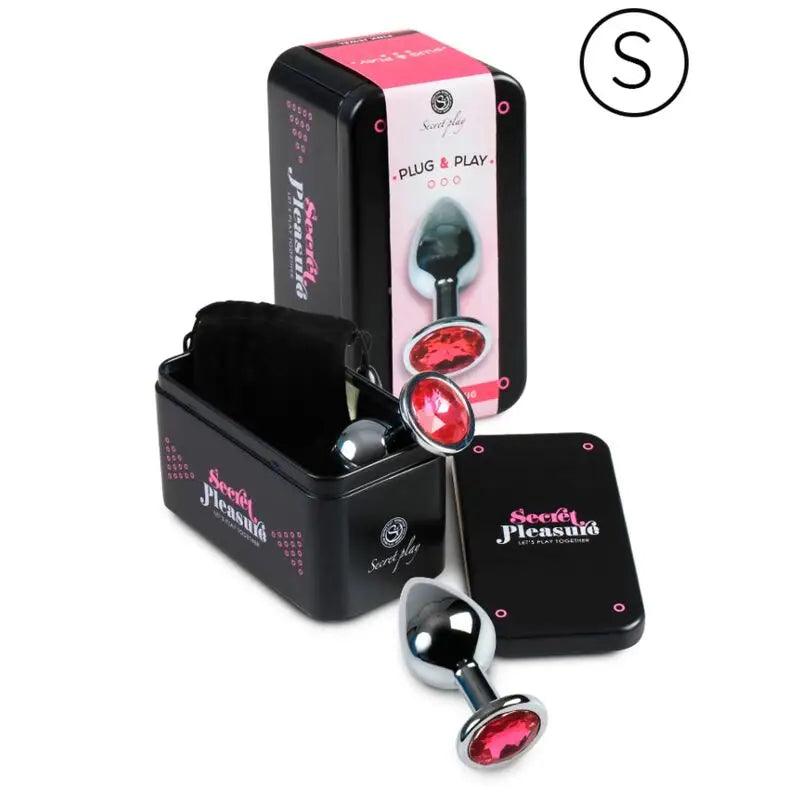 SECRETPLAY - PLUG ANAL ALUMINIO FUCSIA 7 CM - Optelum