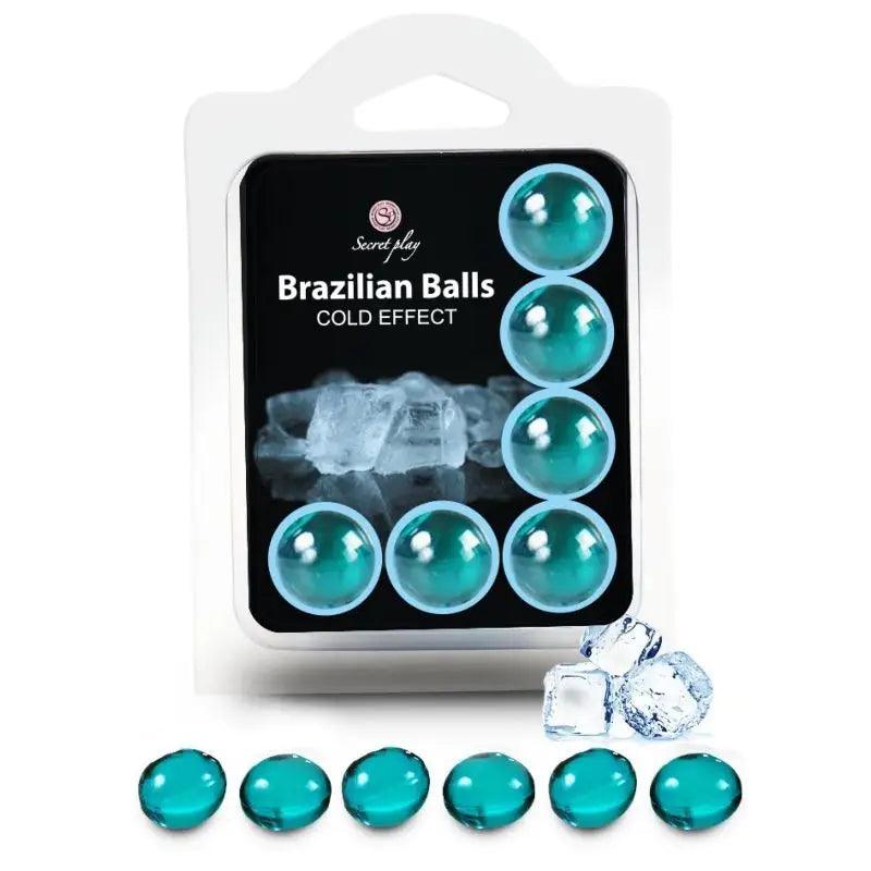 SECRETPLAY - SET 6 BRAZILIAN BALLS EFECTO FRIO - Optelum