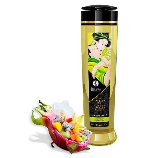 SHUNGA - ACEITE DE MASAJE ERÓTICO IRRESISTIBLE 240ML - Optelum