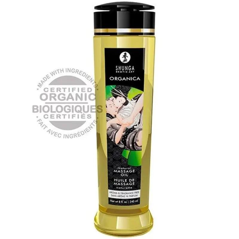 SHUNGA - ACEITE DE MASAJE ORGANICO NATURAL 240 ML - Optelum