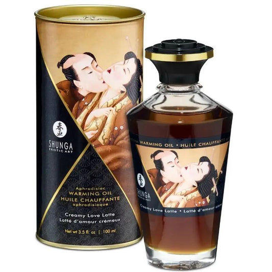 SHUNGA - ACEITE MASAJE EFECTO CALOR SABOR CAFE 100 ML - Optelum