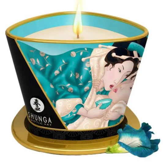 SHUNGA - VELA DE MASAJE ISLAND BLOSSOMS 170 ML - Optelum