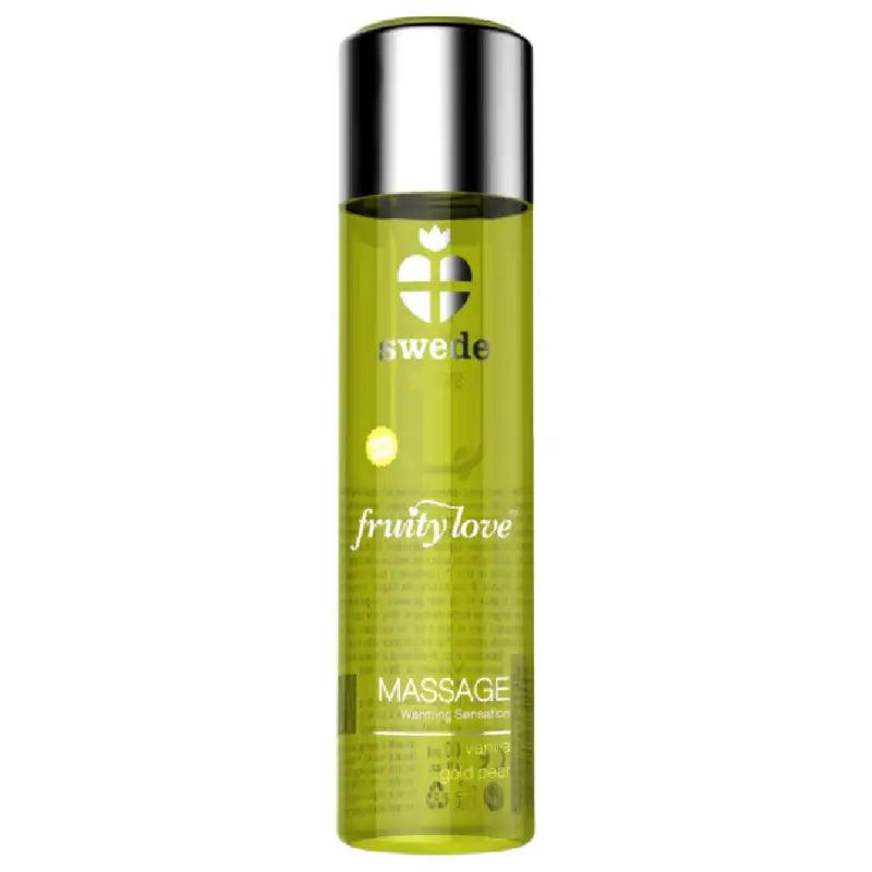 SWEDE - FRUITY LOVE ACEITE EFECTO CALOR VAINILLA Y PERA 120 ML - Optelum