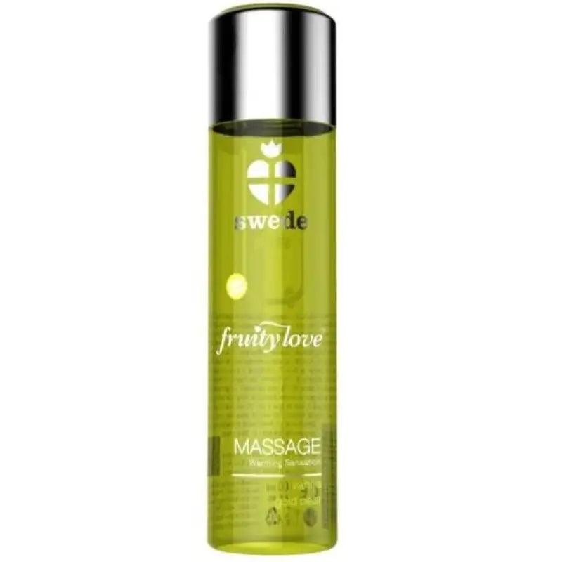 SWEDE - FRUITY LOVE ACEITE EFECTO CALOR VAINILLA Y PERA 60 ML - Optelum