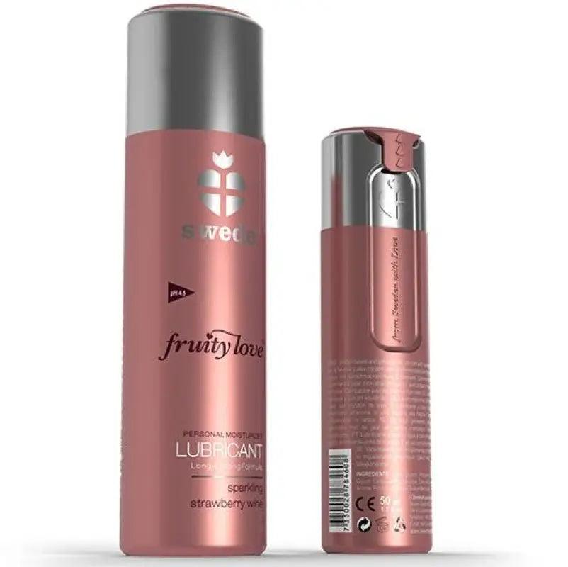 SWEDE - FRUITY LOVE LUBRICANTE FRESAS CON CHAMPAGNE 100 ML - Optelum