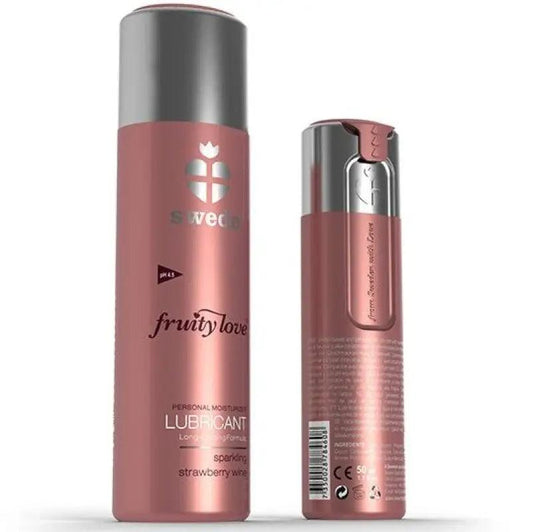 SWEDE - FRUITY LOVE LUBRICANTE FRESAS CON CHAMPAGNE 100 ML - Optelum