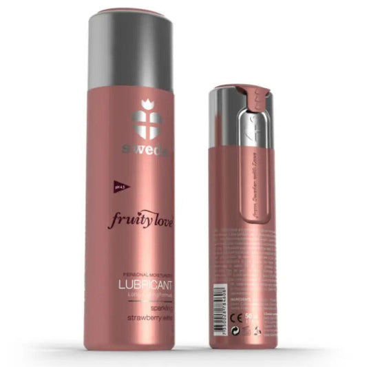 SWEDE - FRUITY LOVE LUBRICANTE FRESAS CON CHAMPAGNE 50 ML - Optelum