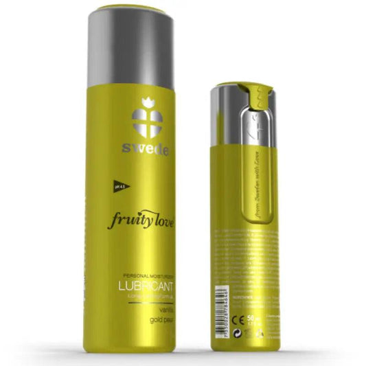 SWEDE - FRUITY LOVE LUBRICANTE PERA GOLDEN Y VAINILLA 50 ML - Optelum