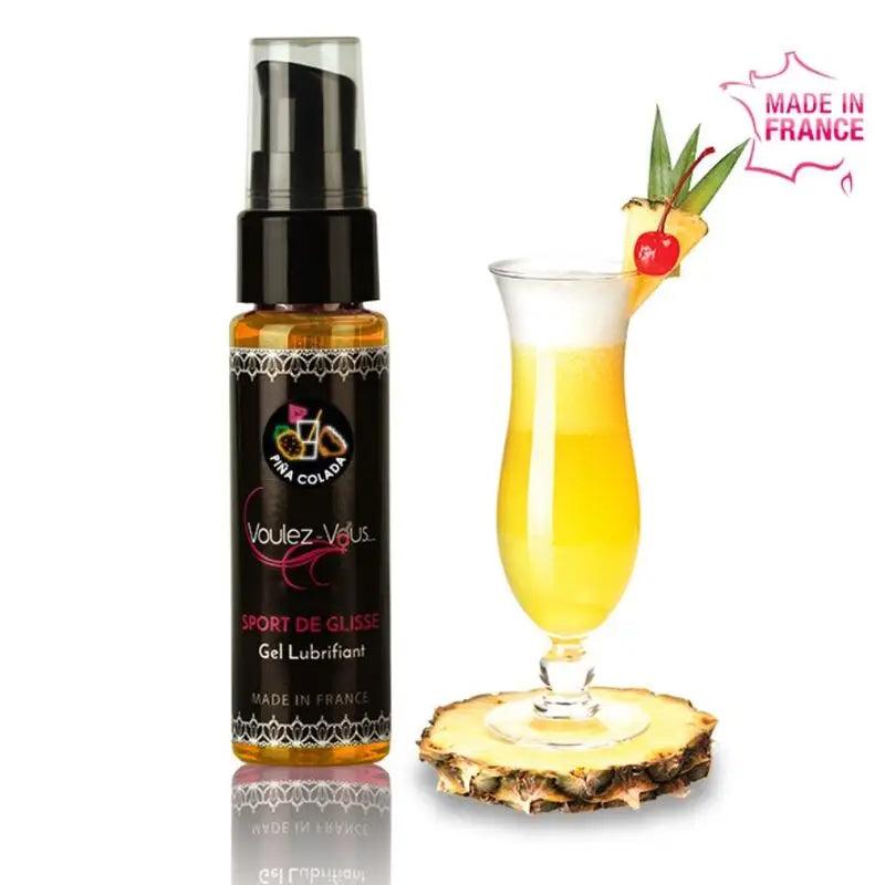 VOULEZ-VOUS - GEL LUBRICANTE BASE AGUA - PIÑA COLADA - 35 ML - Optelum